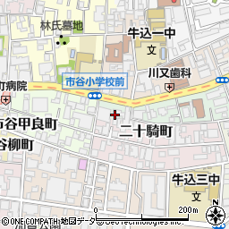 東京都新宿区南山伏町3周辺の地図