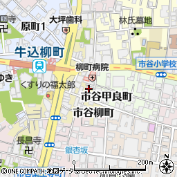 東京都新宿区市谷柳町25周辺の地図
