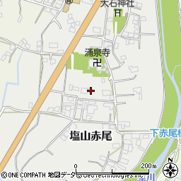 山梨県甲州市塩山赤尾753周辺の地図