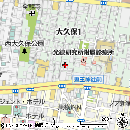 東京都新宿区大久保1丁目11 7の地図 住所一覧検索 地図マピオン