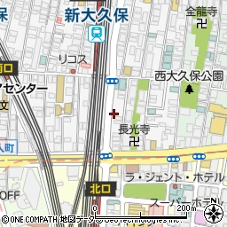 東京都新宿区百人町1丁目8-8周辺の地図