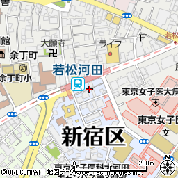東京都新宿区河田町11周辺の地図