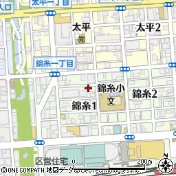タイムズ錦糸第３駐車場周辺の地図