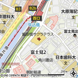 ミンミン 飯田橋サクラテラス店周辺の地図