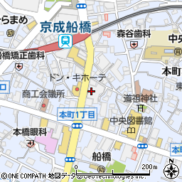 千葉県船橋市本町4丁目41-27周辺の地図