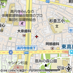 ＡＬＥＲＯ東高円寺周辺の地図