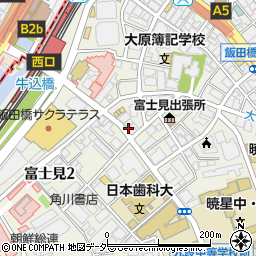 刀削麺荘飯田橋店周辺の地図