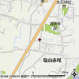 山梨県甲州市塩山赤尾775周辺の地図