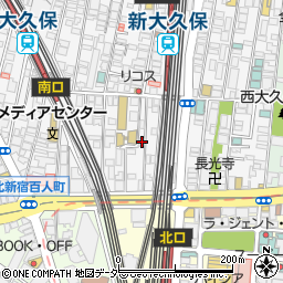 東京都新宿区百人町1丁目12-23周辺の地図