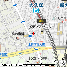 東京都新宿区百人町1丁目23-6周辺の地図