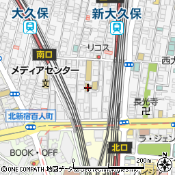 東京都新宿区百人町1丁目13-25周辺の地図