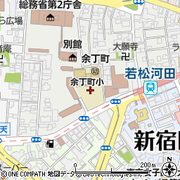 東京都新宿区若松町13周辺の地図