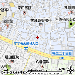 東京都杉並区阿佐谷南1丁目9-20周辺の地図