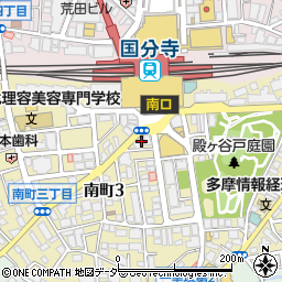 松屋国分寺南口店周辺の地図