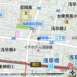 浅草橋眼鏡店周辺の地図