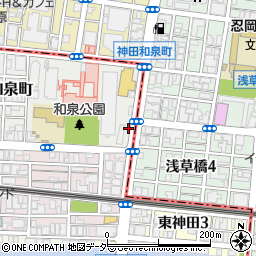 東京都千代田区神田和泉町2-21周辺の地図