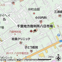 千葉県匝瑳市八日市場イ2758周辺の地図