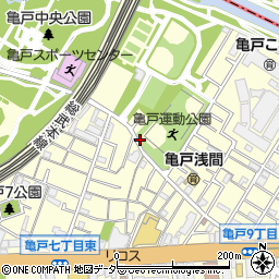 亀戸運動公園トイレ周辺の地図