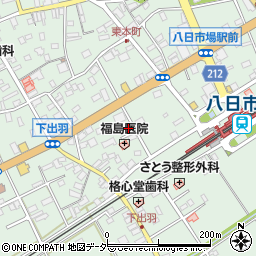 千葉県匝瑳市八日市場イ201周辺の地図