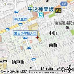 東京都新宿区中町25周辺の地図