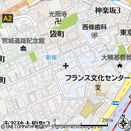東京都新宿区若宮町周辺の地図