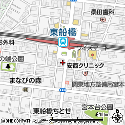 くすりの福太郎東船橋店周辺の地図