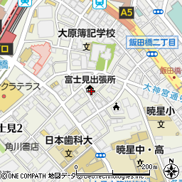東京都千代田区富士見1丁目6-7周辺の地図