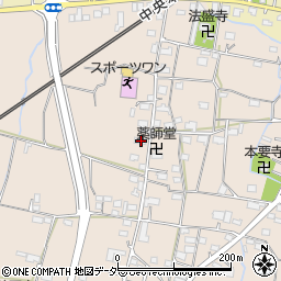 山梨県甲州市塩山下塩後242周辺の地図