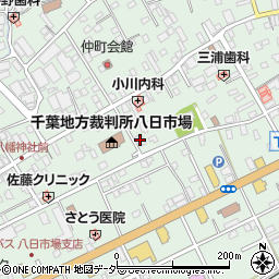 千葉県匝瑳市八日市場イ2779周辺の地図