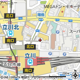 東京都立川市曙町2丁目12-18周辺の地図