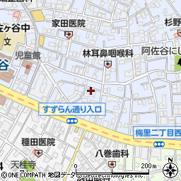 東京都杉並区阿佐谷南1丁目9-18周辺の地図