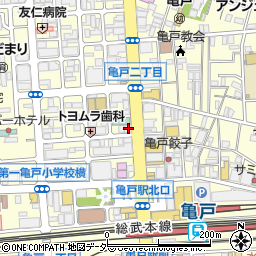 あけぼの薬局　亀戸店周辺の地図