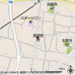 山梨県甲州市塩山下塩後588周辺の地図