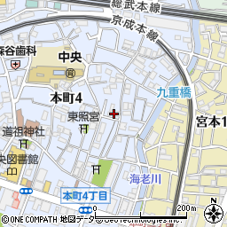 千葉県船橋市本町4丁目24-16周辺の地図