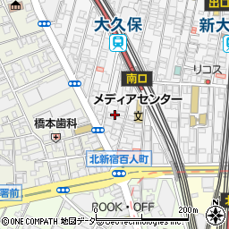 東京都新宿区百人町1丁目23-8周辺の地図