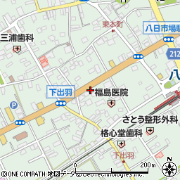 千葉県匝瑳市八日市場イ251-6周辺の地図