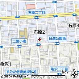 ローソン墨田石原二丁目店周辺の地図