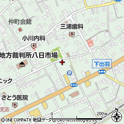 千葉県匝瑳市八日市場イ348周辺の地図