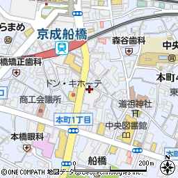 千葉県船橋市本町4丁目41-29周辺の地図