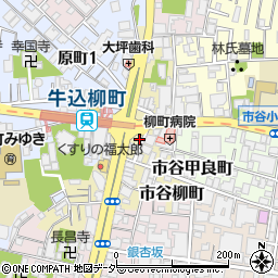 東京都新宿区市谷柳町9周辺の地図