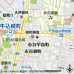 東京都新宿区市谷甲良町3周辺の地図