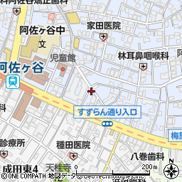 東京都杉並区阿佐谷南1丁目11-7周辺の地図