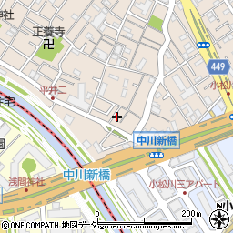 東京都江戸川区平井2丁目7周辺の地図