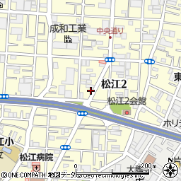 東京都江戸川区松江2丁目21周辺の地図