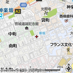 東京都新宿区南町34周辺の地図