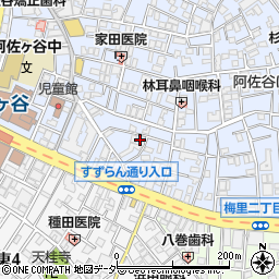 東京都杉並区阿佐谷南1丁目9-16周辺の地図