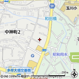 東京都昭島市中神町2丁目15周辺の地図