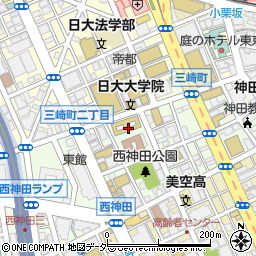 日本大学法学部図書館周辺の地図