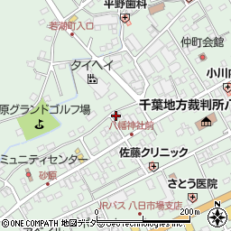 千葉県匝瑳市八日市場イ2631周辺の地図