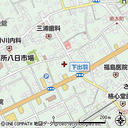 千葉県匝瑳市八日市場イ341周辺の地図